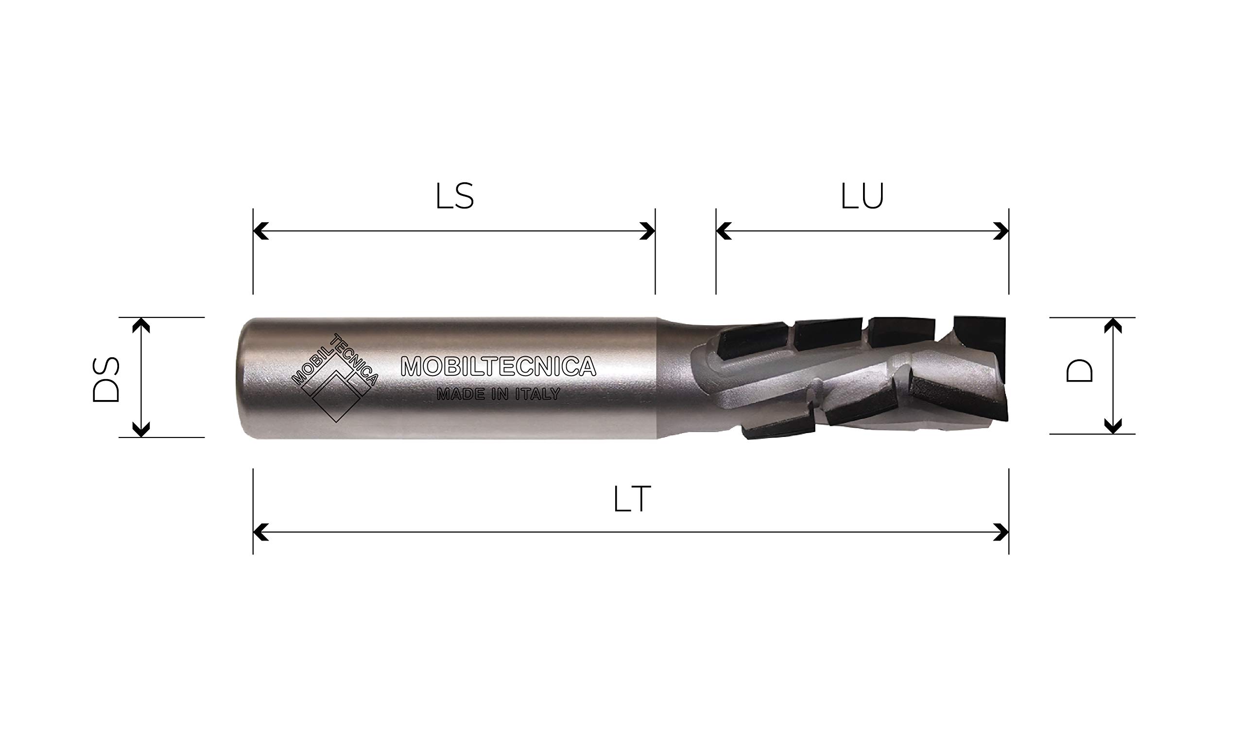 FRESA NESTING ELICOIDALE IN DIA Z3+3 CORPO IN DENSIMET, PREVAL NEG -MOBILTECNICA _ .2_D12 | LU 21 | DS12 | LT70 | Z | AX20° | SX | H3,5