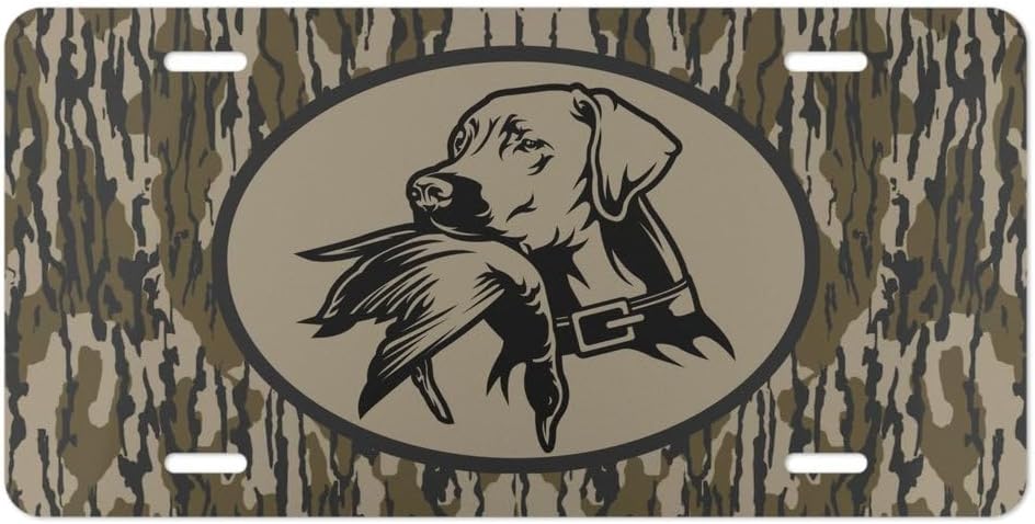 Camo" Duck Dog " Vanity Plate/Trendy Camouflaged License Plate/Country Life Vehicle Tag/Vintage Duck Camo Truck Tag/Duck Hunting Plate