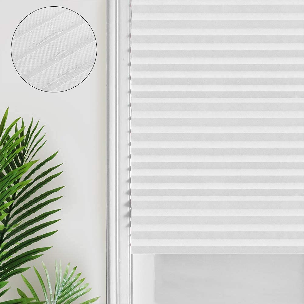 Store Plissé Occultant Sans Perçage 90x150 Cm - Auto-adhésif, Anti-UV - Temporaire Pour Fenêtre Ou Porte