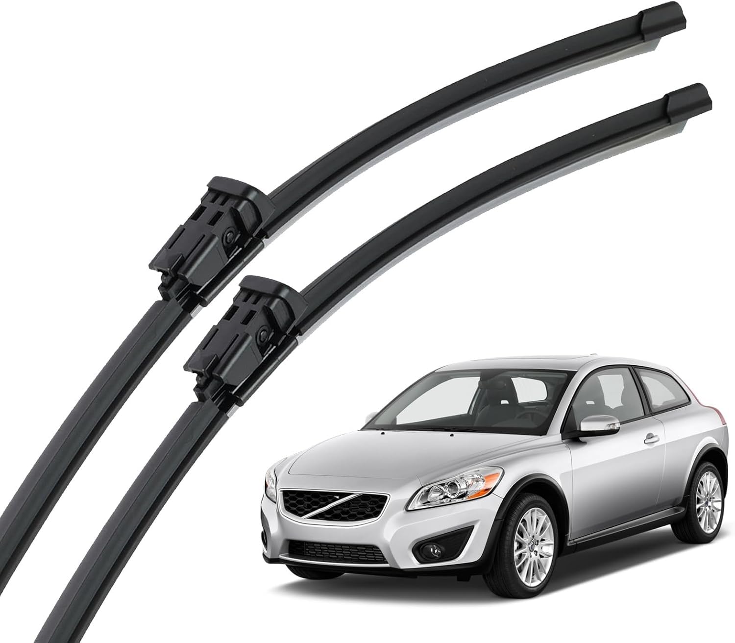 ANYANH Car Windscreen Wipers for Volvo C30 2006-2013, 26+20, All-Weather Performance Front Rear Wiper Blades Set Wipers Replacement Kit