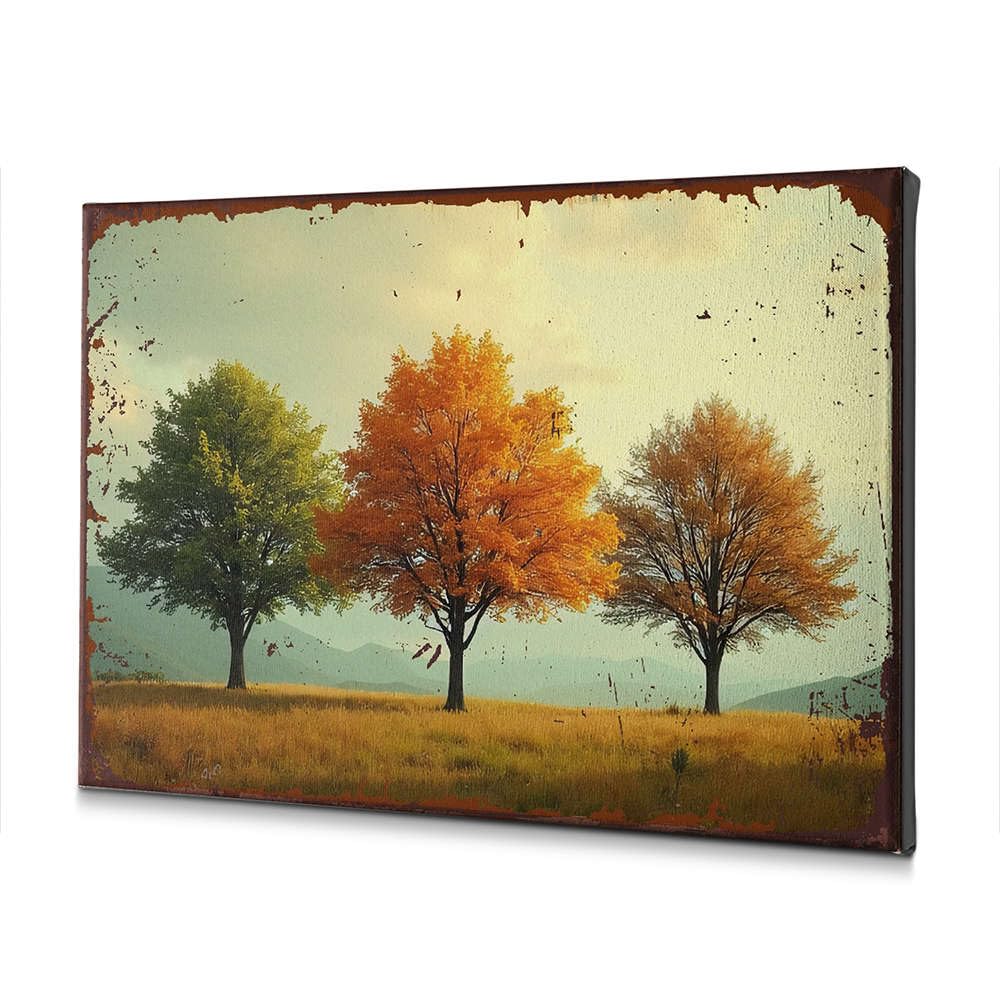 Toile décorative d'automne 40x60 cm avec kit de suspension pour mur - 5