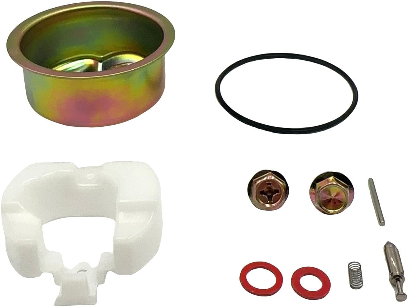 2 Set Carburetor Bowl Chamber Float Kit Needle Gasket Seal Pin Washers Carburetor Repair Rebuild Electric Start Kit Compatible with Honda GX240 GX270 GX340 GX390