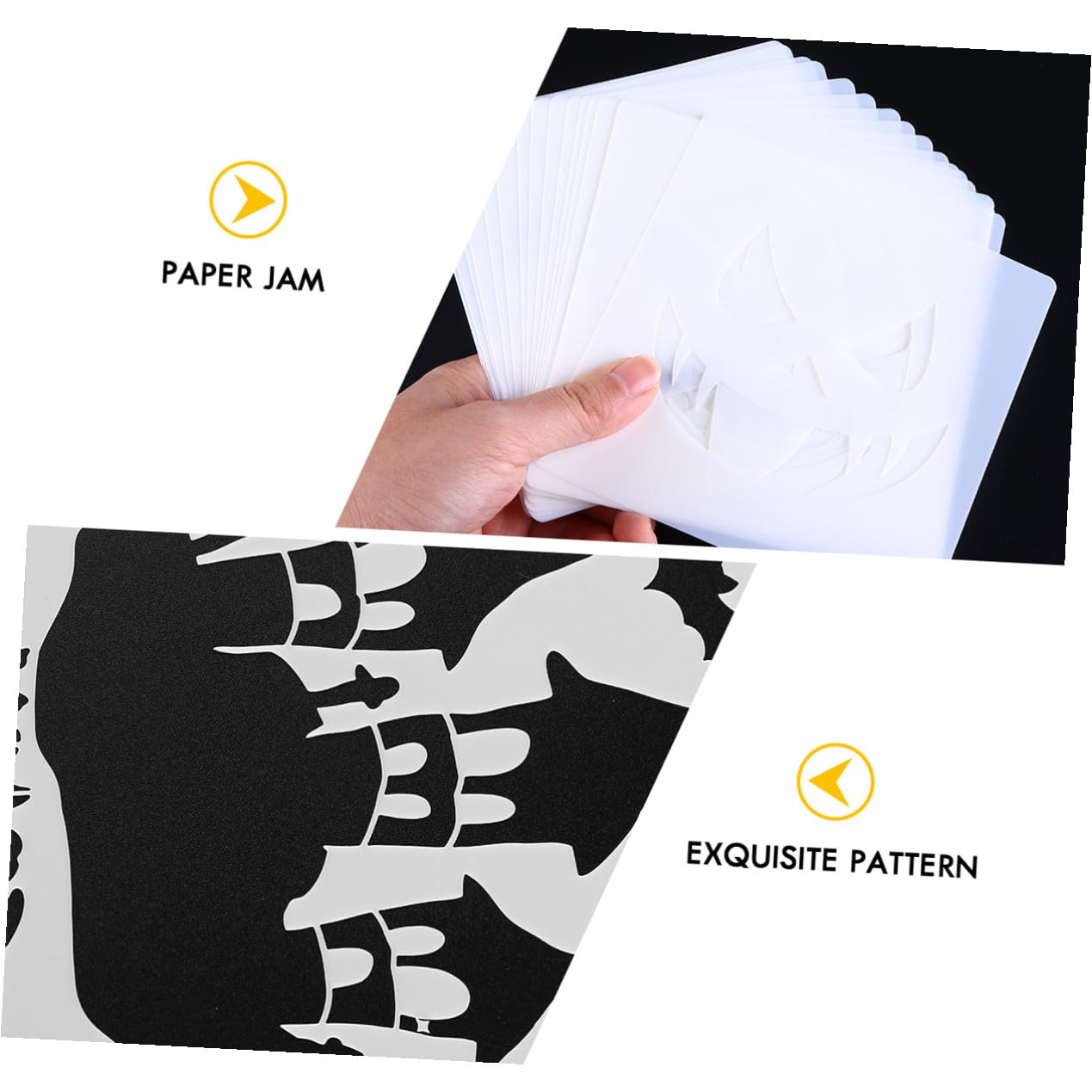 DOITOOL 27pezzi Stencil Halloween Motivi di Zucca Stencil Pittura Fai da Te di Plastica Riutilizzabile Adatto per Scrapbooking Pittura su Tela e Decorazioni Murali