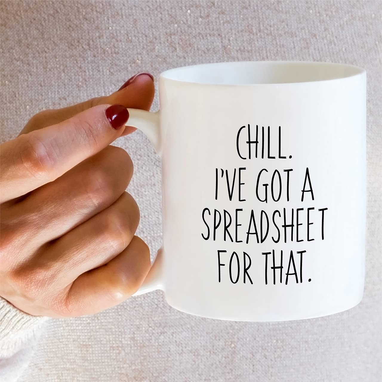 Retreez Funny Mug - Chill I’ve Got A Spreadsheet For That Accountant CPA Tax Accounting Auditor 11 Oz Ceramic Coffee Mugs - Funny Sarcastic Inspirational birthday gift for boss friend coworker sis bro - Image 5
