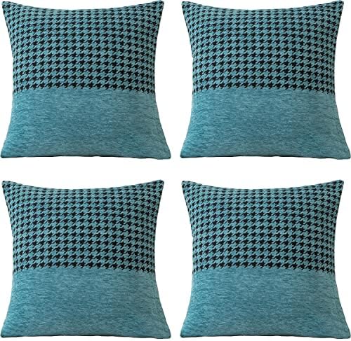 GONOVE Cushion Covers 45×45cm Velvet Soft Square Throw Pillow Cases Decorative Sparkling Gold Glitter Waist Pillow Covers Protectors Set of 2 for Outdoor Patio Garden Blench Living Room Sofa Décor