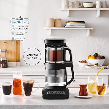 Karaca Çaysever Robotea Pro Connect 4 In 1 Tea Machine Silver