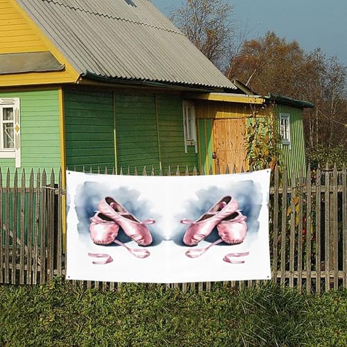 MINDBBDFJ Ballet Dancer Print Banners And Signs For Outdoor/Indoor,Personalized Banner Customizable Parties Halloween Banner (180x90cm)4