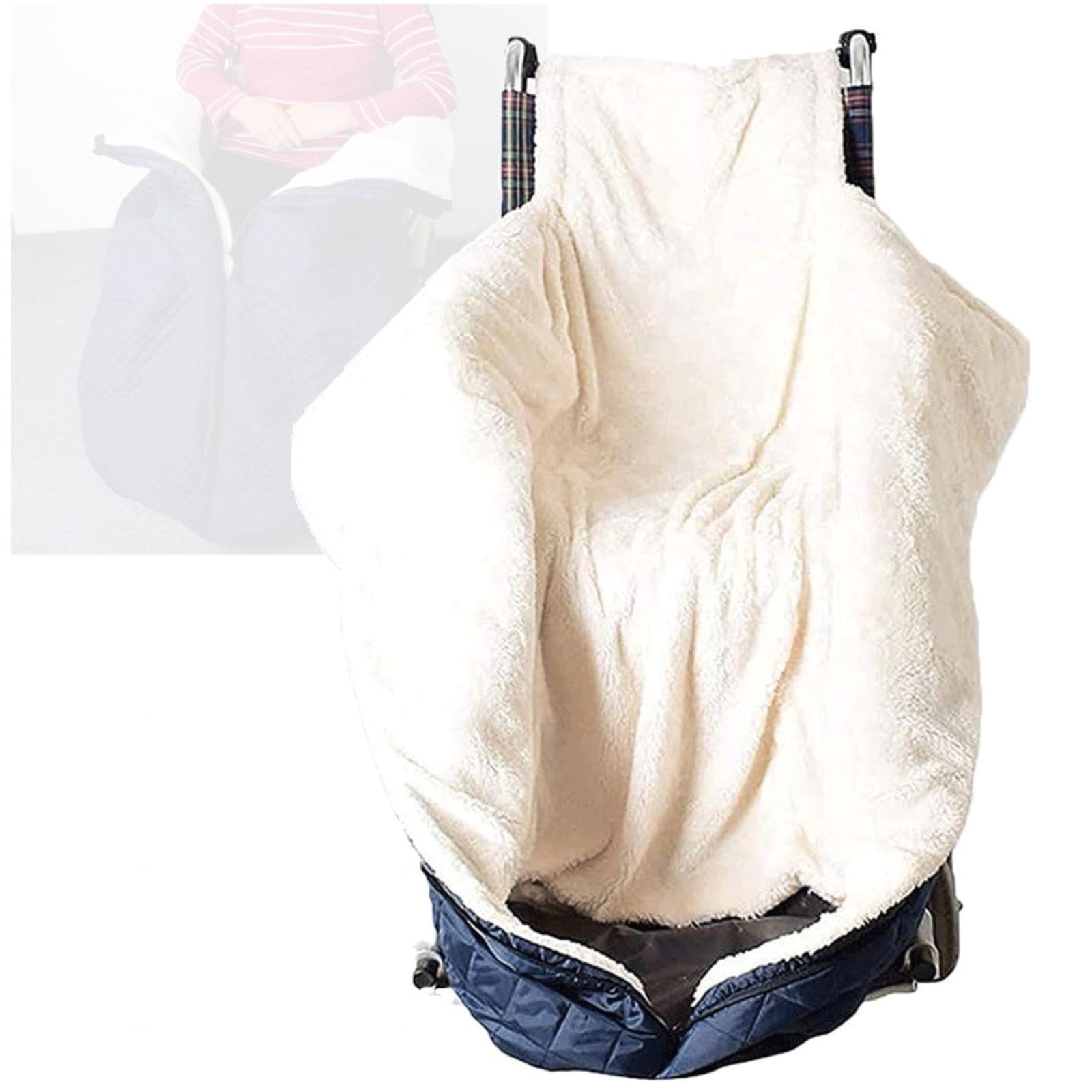 Mantas de Regazo para sillas de Ruedas, acogedoras y Suaves, protección contra el Viento y el frío, Accesorios para sillas de Ruedas manuales y eléctricas, Manta y Funda para Silla