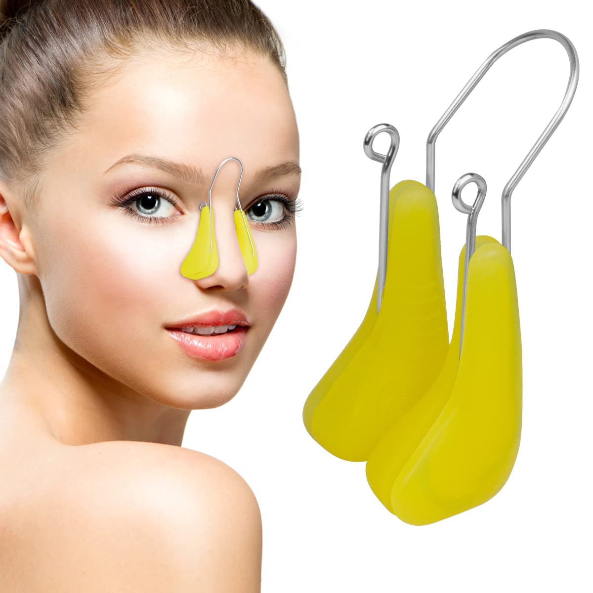Nose Shaper Lifter Clip, KASTWAVE Nose Shaper Clip Nose Beauty Up Lifting Soft Safety Silicone Rhinoplasty Nose Bridge Straightener Corrector Slimming Device