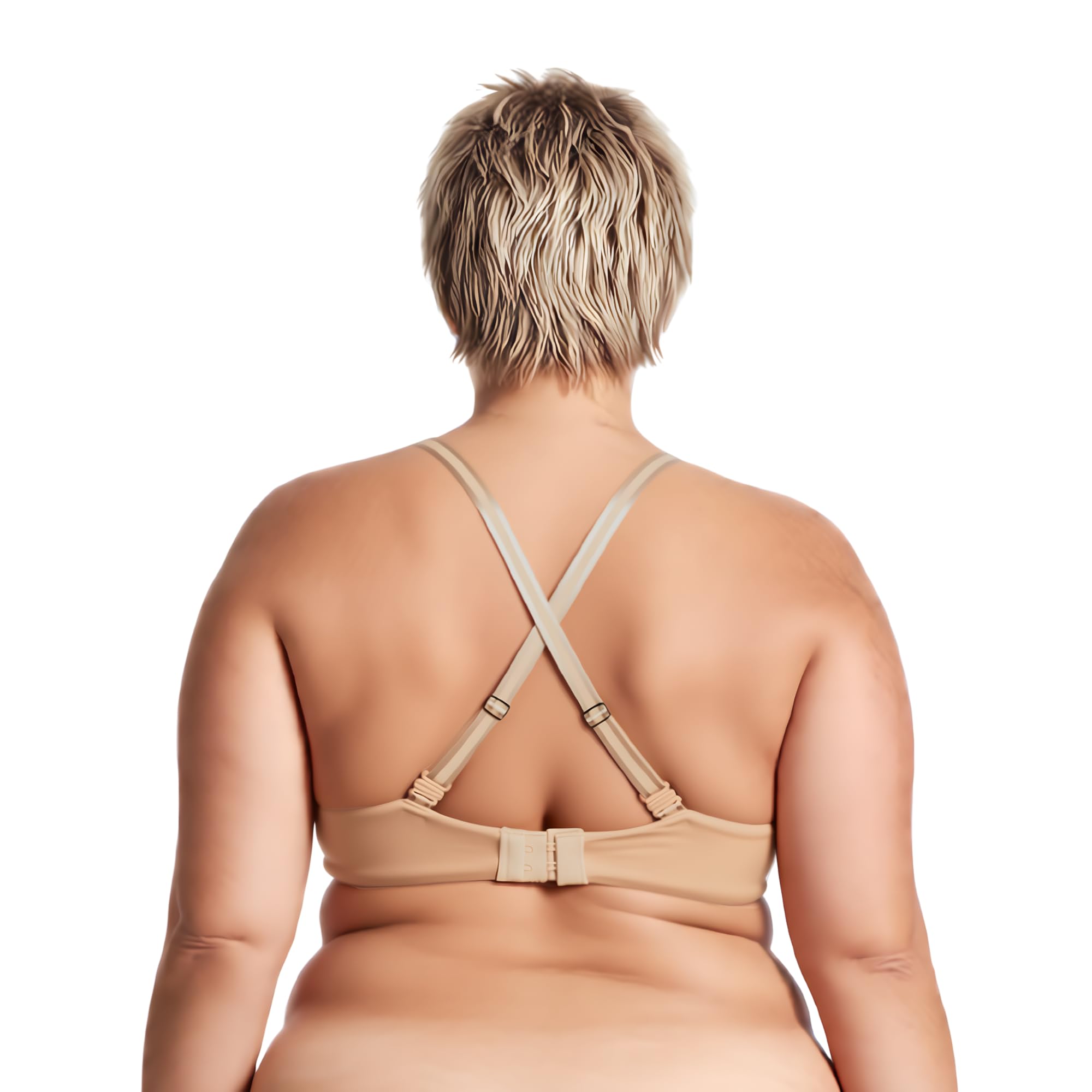 Curve Muse Reggiseno Leggero, +1 Tazza, Ferretto, Reggiseno per T-Shirt | Effetto Lifting, Push-up, Spalline convertibili, Tartaruga, Imbottito, Balconcino
