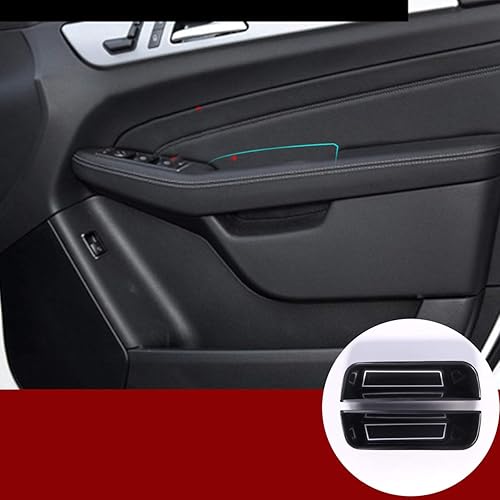 Miniatura 7 de YIWANG Caja de almacenamiento para puerta, asa y reposabrazos con alfombrilla para Mercedes Benz ML GL GLS GLE Clase W166 C292 2013-2019 (2 puertas