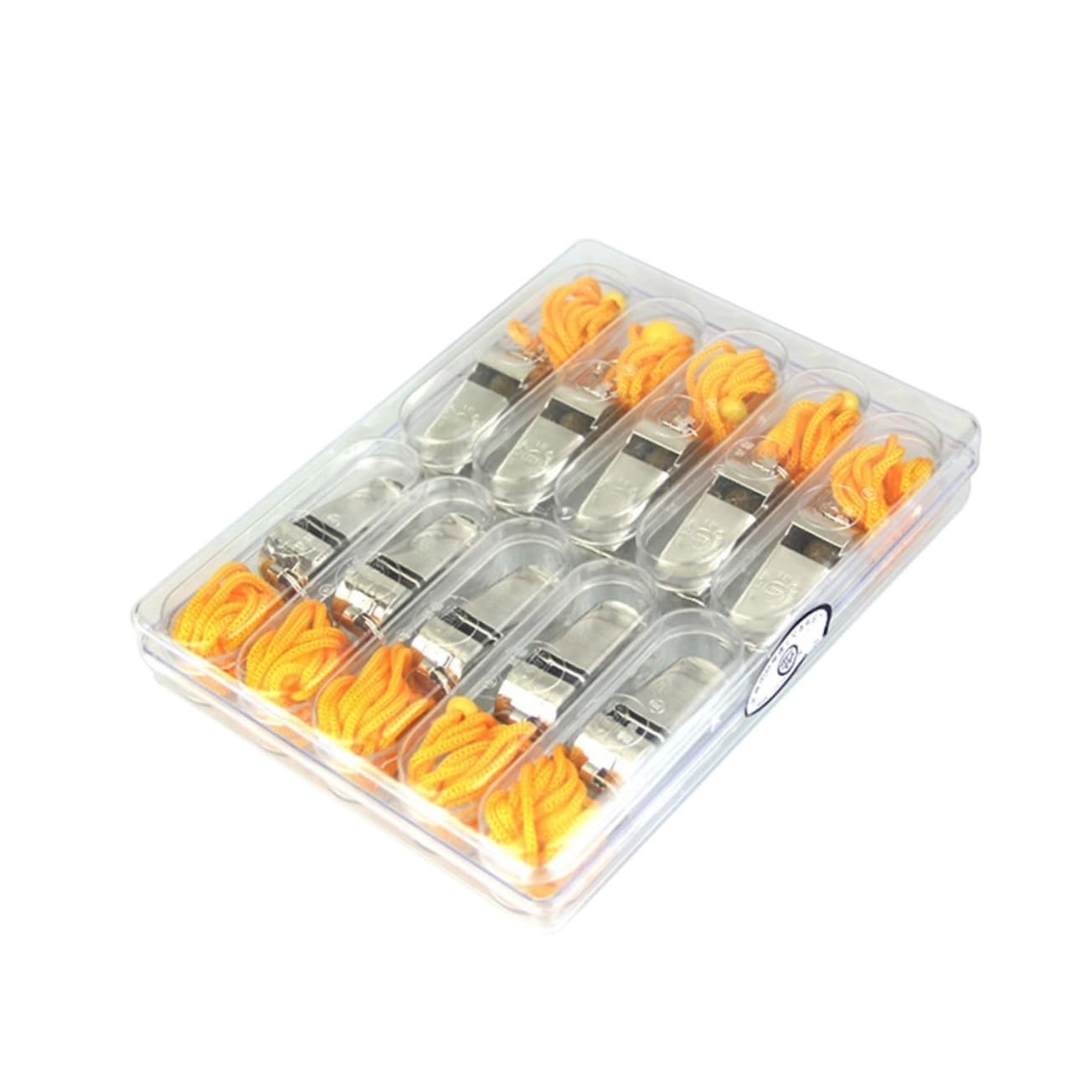 BESPORTBLE 10pcs Referee Whistle Set with Two Metal Whistles Durable Design Loud Emergency Sound for Football and Soccer Matches Lightweight and Easy to Carry