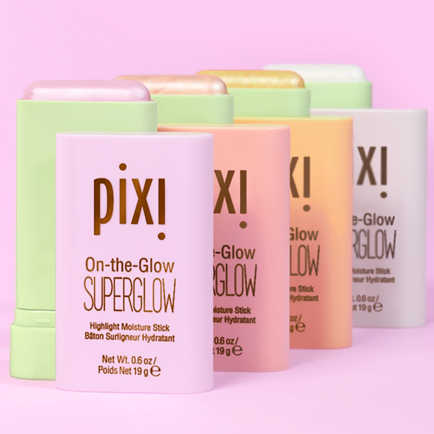 Pixi On-the-Glow SuperGlow | Shade PetalDew | Hydrating Highlighter Stick with Ginseng, Aloe Vera & Fruit Extracts | For Cheeks & Brow Bones | 19g / 0.6oz | Paraben-Free Luminous Natural Highlight - Image 7