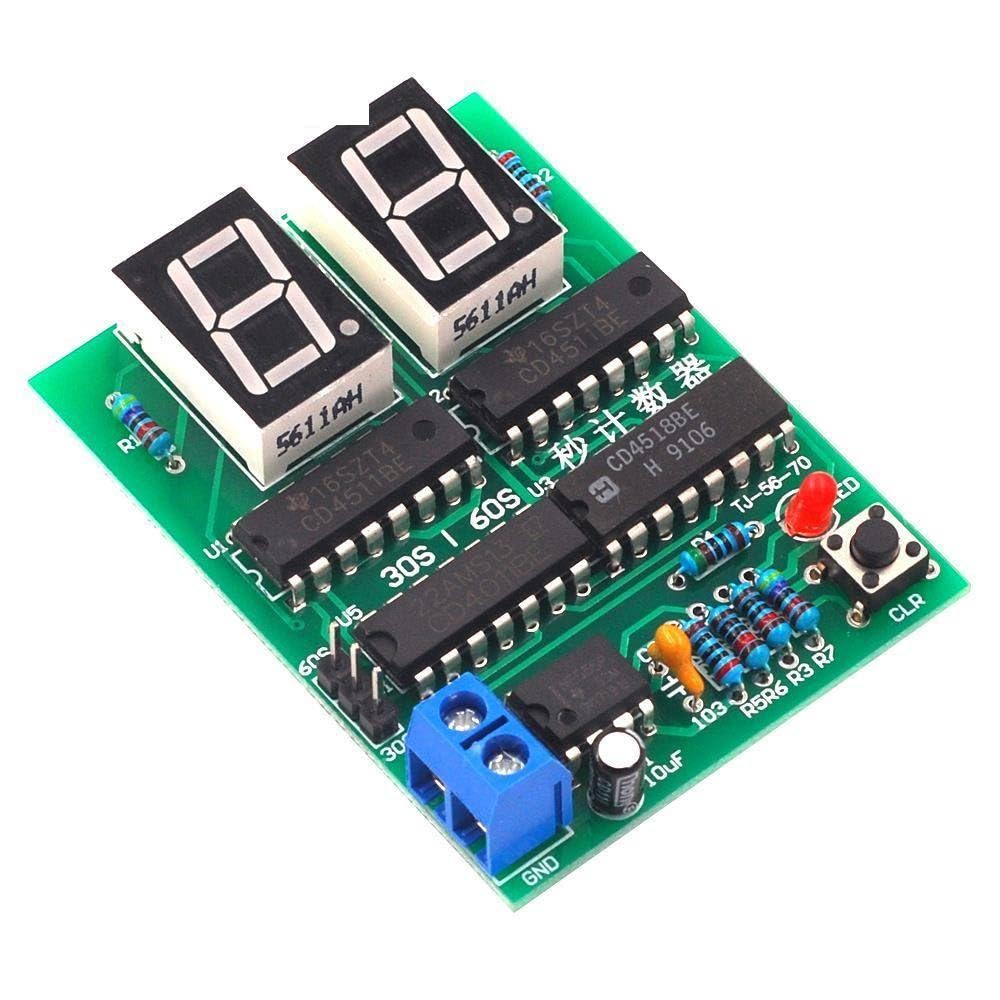 30-60 Second Counter 30-60S Timer Simple Stopwatch Digital Electronic Technology Training Kit