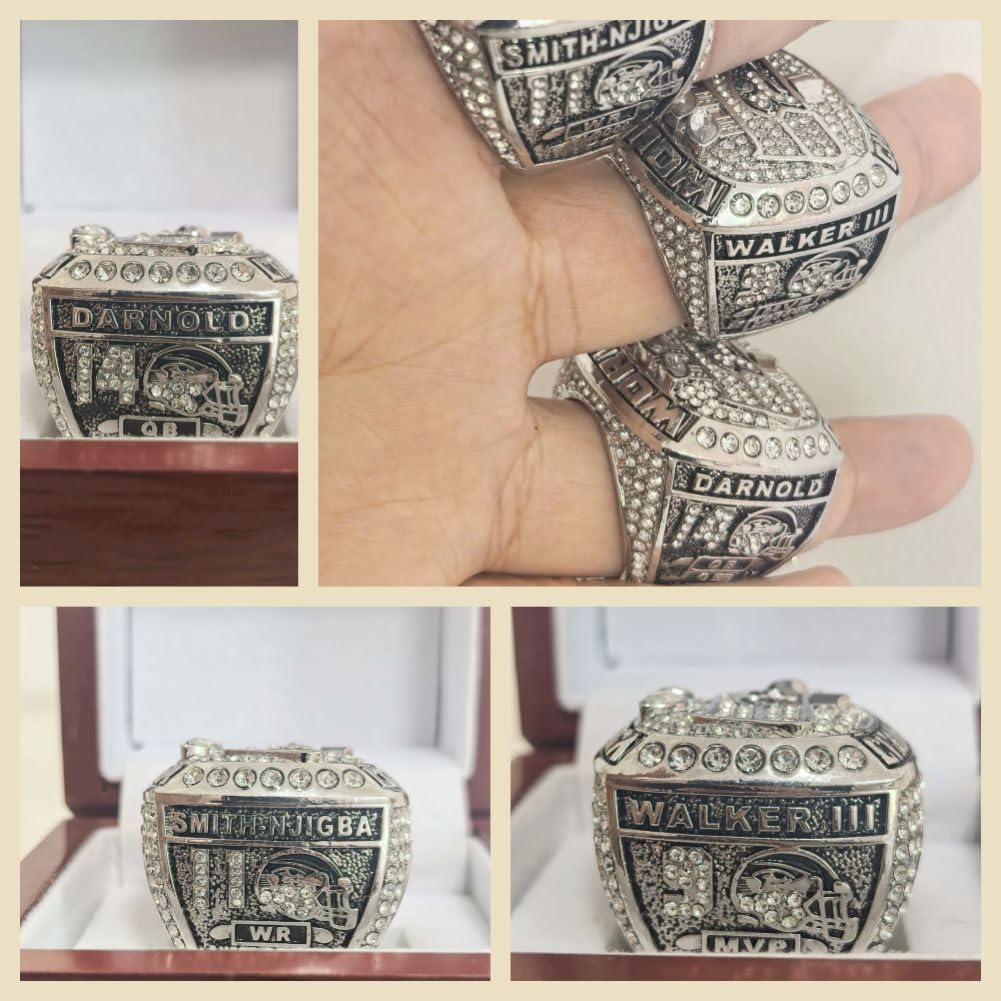 TREASURE SEATTLE NEW 2026 RUBGY CHAMPIONSHIP RING #9#11#14 & 12th FANS LUXURY LEGEND VICTORIOUS RARE SPORTS FAN GIFT SERIES- WITH SANDALWOOD BOX HOLIDAY SHOW COLLECT