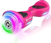 Vista 9 de Hoverboard con altavoz de música, ruedas LED de 6.5 pulgadas, luces de auto equilibrio, alcance máximo de 5/6 millas y 6.2 mph alimentado por motor