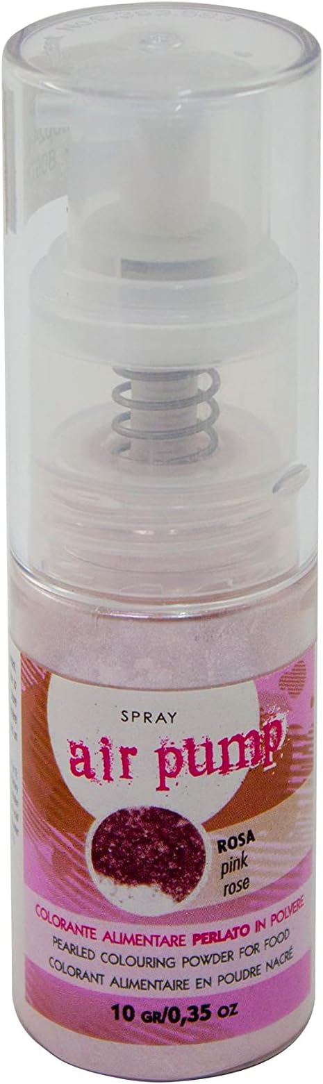 perlglanzpulver Ruby Red Im Pump Sprayer, 10 G, Edible Pie Decoration, Color rosa/Pink
