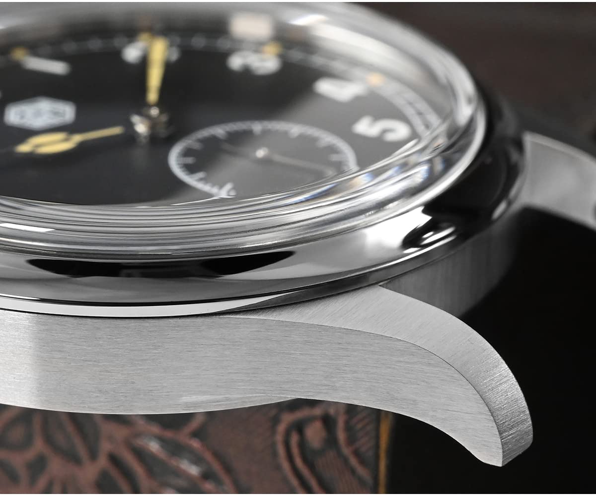 San Martin 36mm SN0105G reloj piloto de cuarzo 6004 movimiento simple estilo de moda acero inoxidable hombres reloj de pulsera correa de nylon