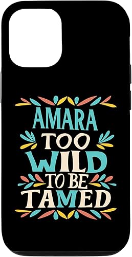 iPhone 13 Pro AMARA Name Cute Retro Girls Wildflower AMARA Name Case