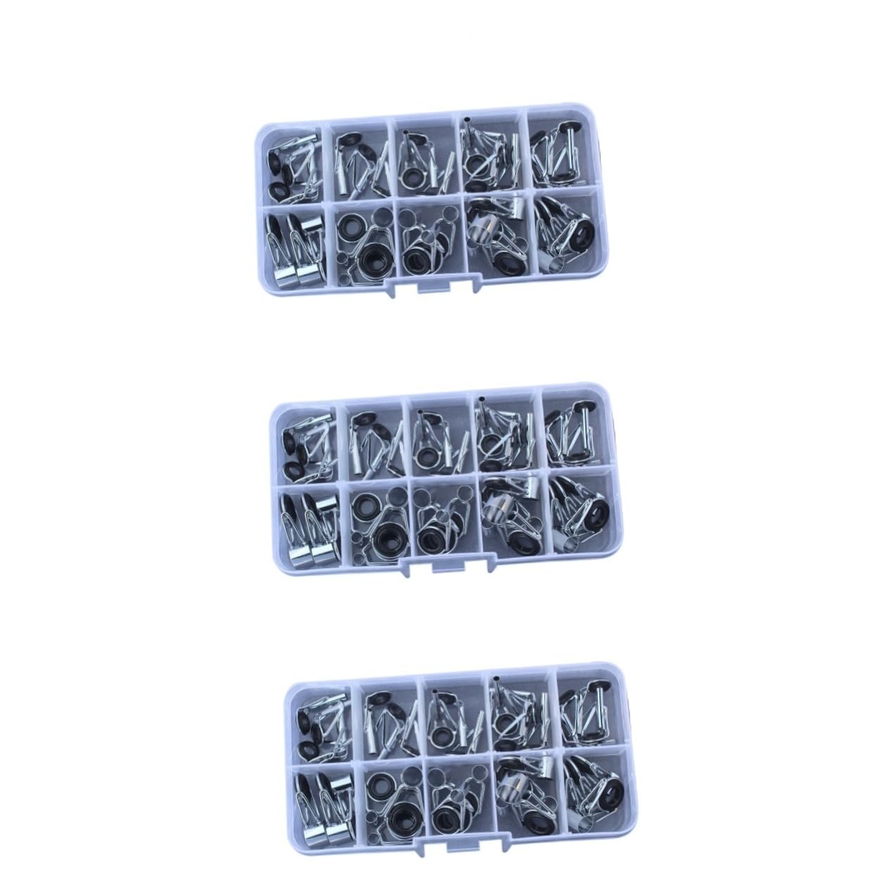 SUPVOX 3 Set Di Guide Per Canne Da Pesca Set Di Riparazione Kit Di Punte Per Canne Da 10 Misure 36 Pezzi*3