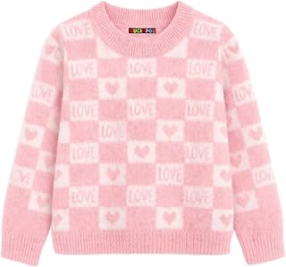 Kuchipoo Girls' Winter Wear Knitted Sweater | Full Sleeves Warm Pullover | Casual & Stylish Kids' Jumper Price In India