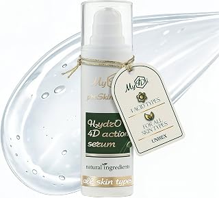 HydrO 4D Hyaluronic Acid Serum for Face – 4 Molecular Weight HA Complex Targeting Multiple Skin Layers – Plumping, Hydrating Serum for Dry, Dull, Dehydrated Skin – Vegan – 1 fl oz