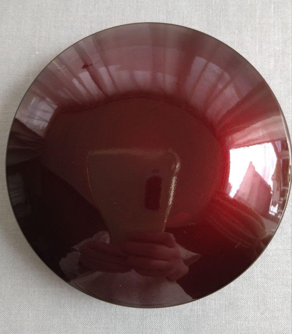 和風 笹竹模様の塗物小物入れ