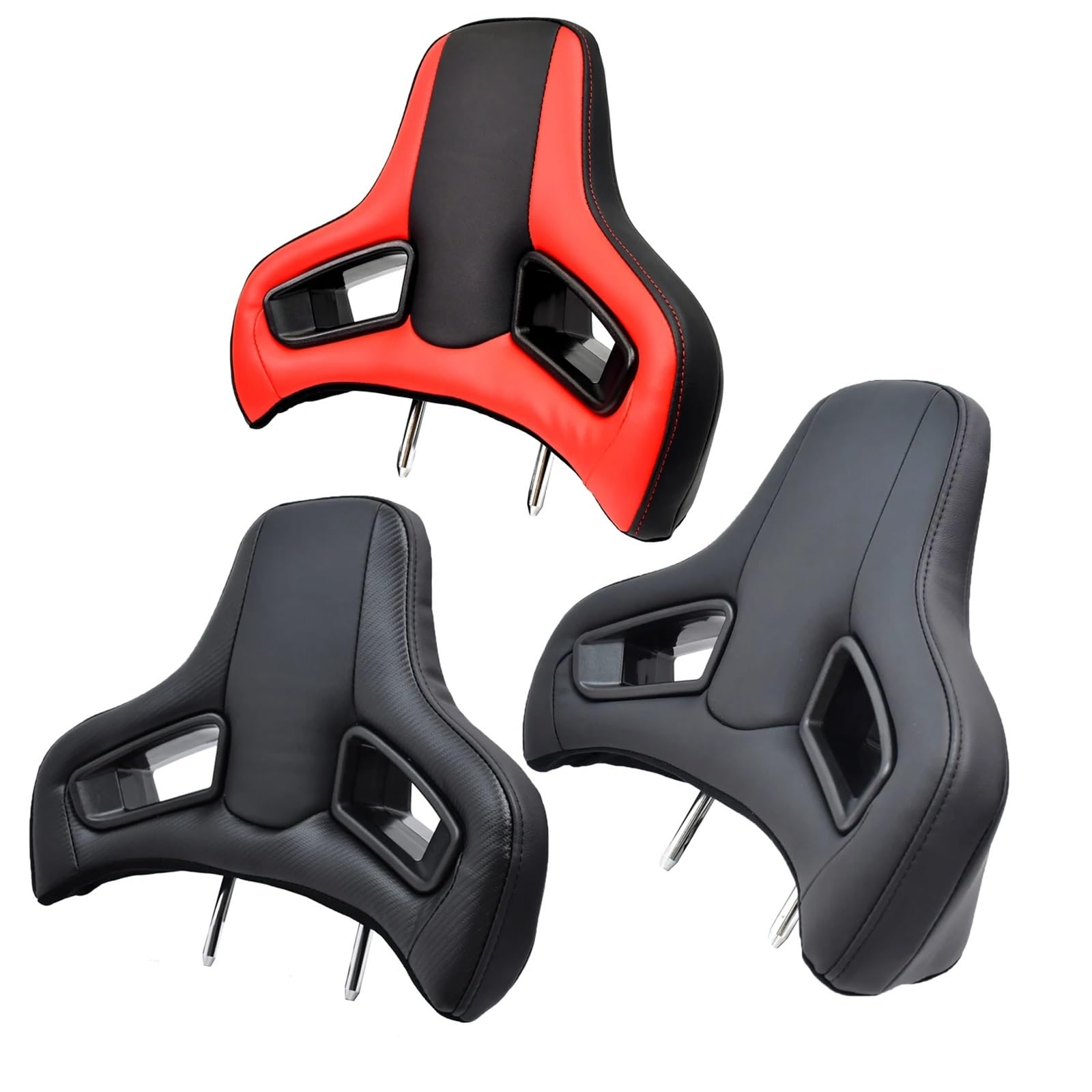 Zagłówek samochodowy zmodyfikowany zagłówek fotela wyścigowego 2 szt./1 para 496 * 386 mm Car Seat Headrest(Red(2PCS))
