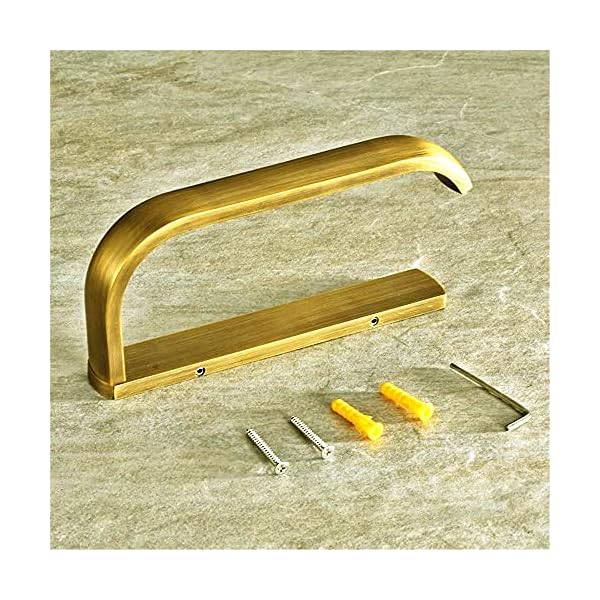 Weare Home Retro Bathroom Accessories Solid Brass Antique Brass Finished Toilet Roller Paper Holder Lavatory Accessories Wall maounted - Image 4