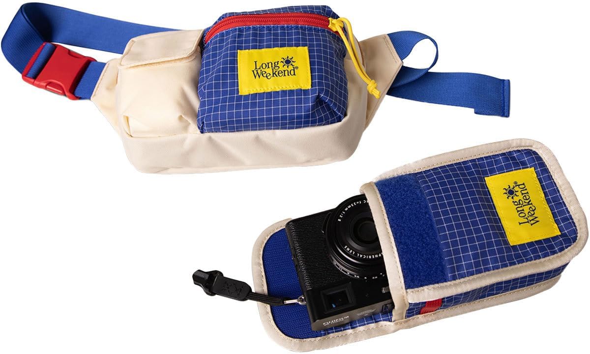 Long Weekend Camera Pouch (Creme Multi)