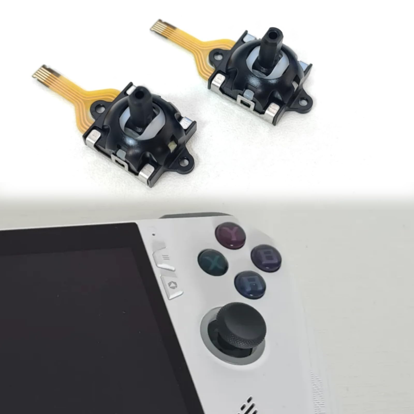 Hzxkqmil 2 pezzi Joystick di Ricambio Modulo Stick Analogico Thumb Stick Accessori per ROG Ally Console, per GPD Win 3 Console di Gioco Portatile, per Pico VR Controller