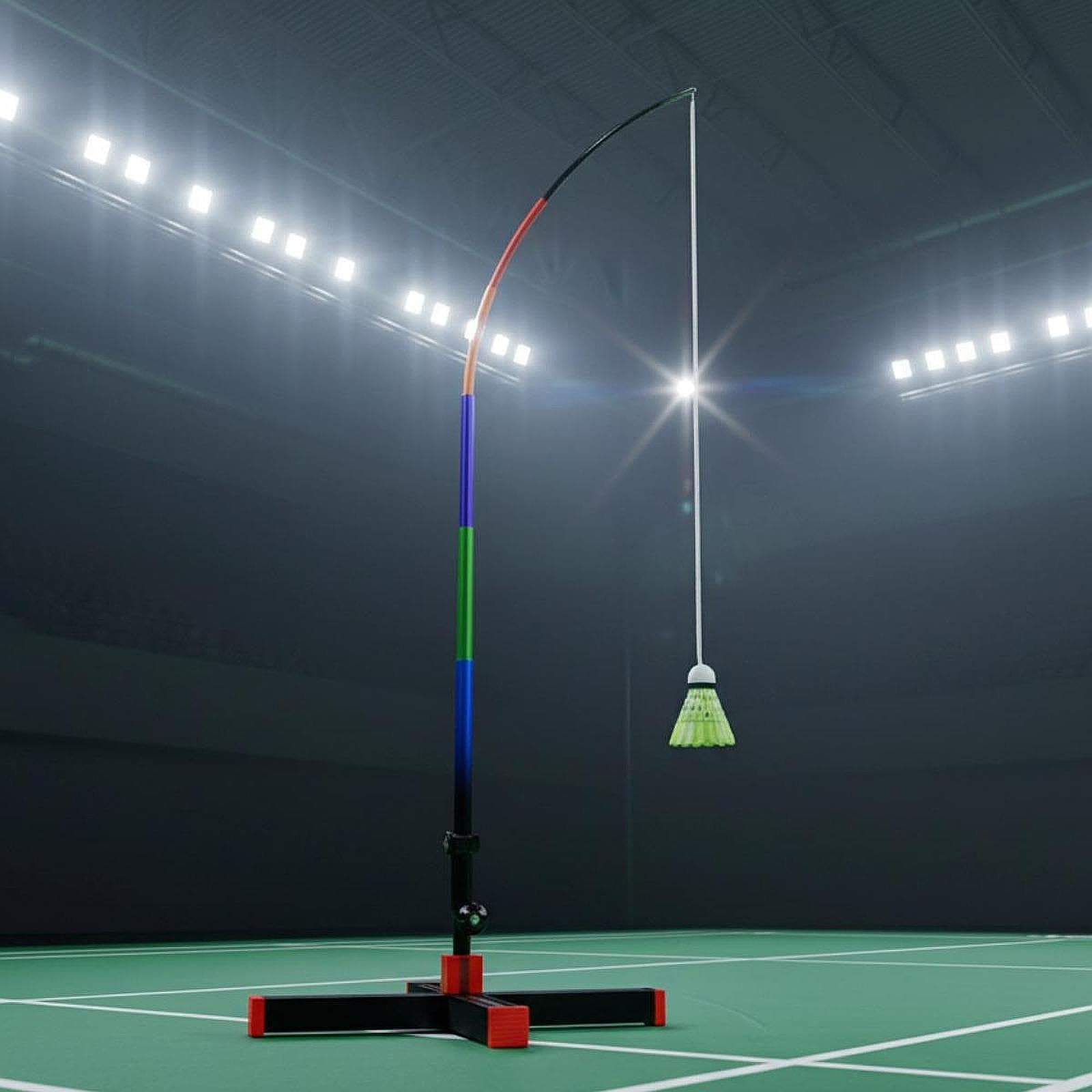 Dispositivo di Allenamento per Badminton, Singolo Giocatore, Automatico, per Giardino.