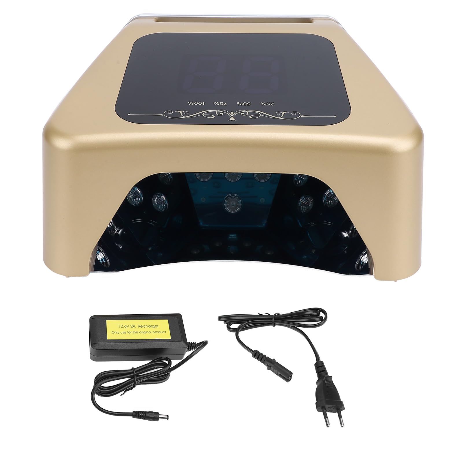 Lampada per Smalto a LED, Asciuga Unghie con Rilevamento a Infrarossi con Perline 36 Pezzi per Viaggi in Ufficio a Casa, Luce per Smalto Gel UV Ad Asciugatura Rapida con