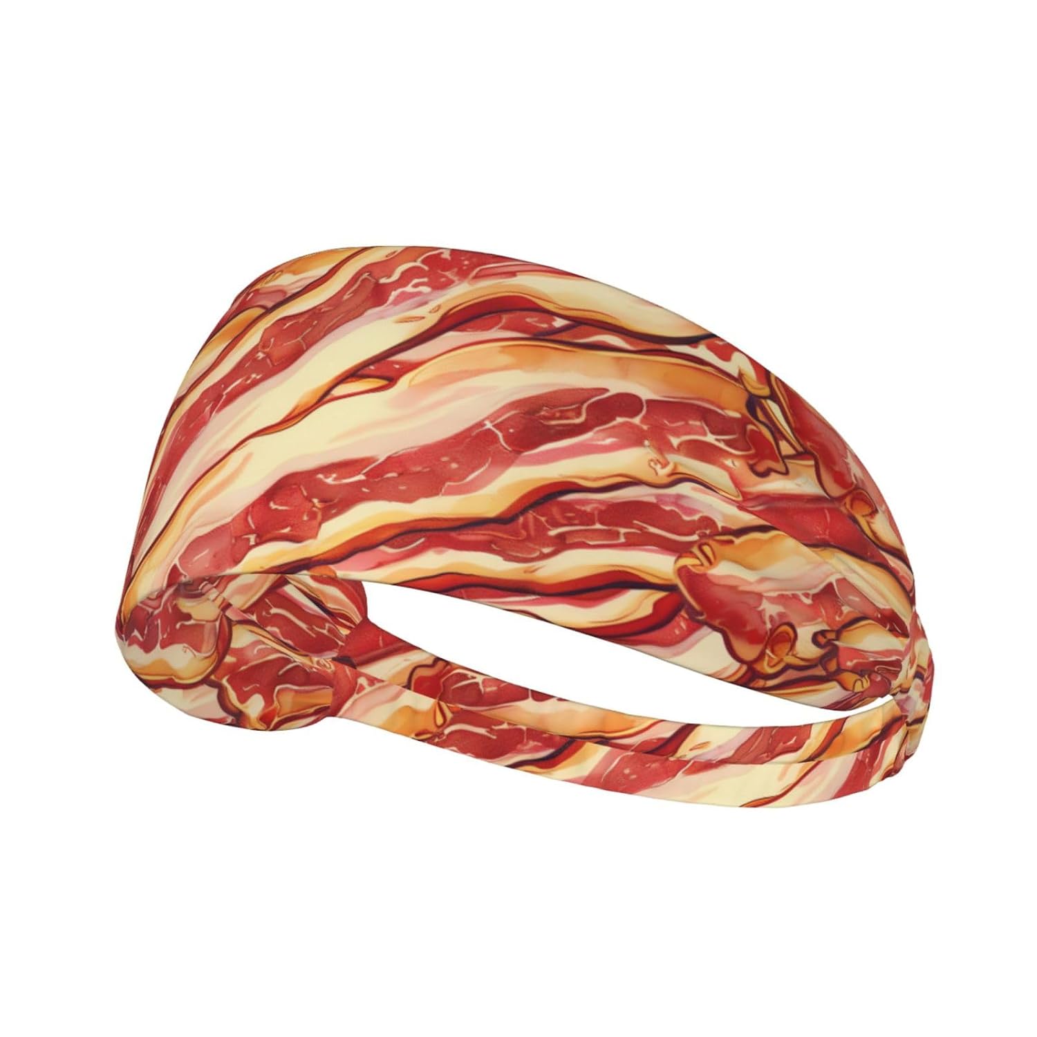 Workout Headbands for Women Men Bacon Sport Sweatbands Elastic Headband Moisture for Wicking Exercise Fitness Running Tennis Yoga