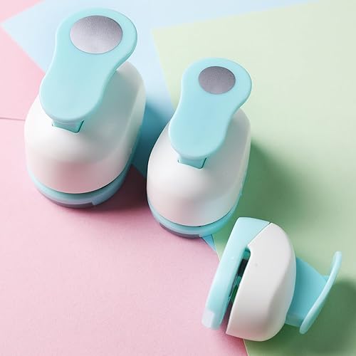 Miniatura 6 de Koogel Juego de 3 perforadores de papel para manualidades, para álbumes de recortes, festivales, tarjetas de felicitación, álbumes de manualidades,
