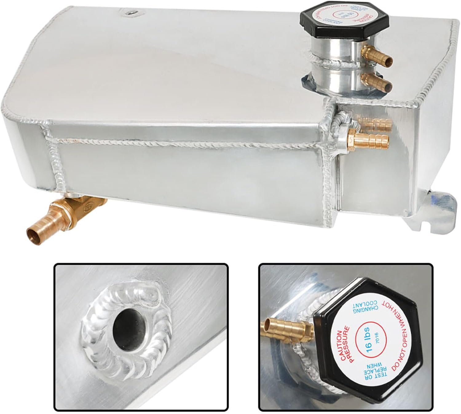 munirater Aluminum Coolant Recovery Overflow Expansion Tank Replacement for 1997-2004 Corvette