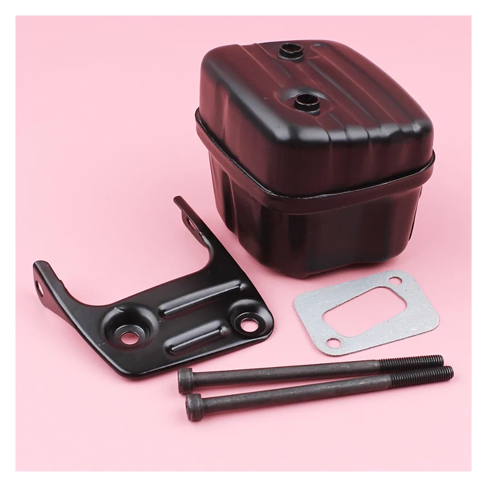 Silenciador de Escape for H-usqvarn 340 345 346 346XP 350 351 353 Kit de Juntas de Pernos de Soporte Piezas de Herramientas de Repuesto de Motosierra
