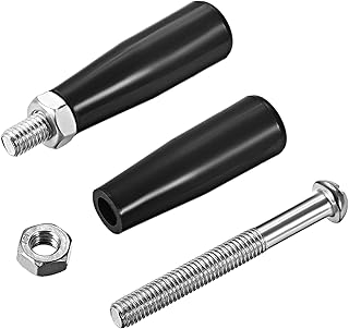 METALLIXITY Clamping Handle Screw Knobs (M8x47mm) 2Pcs, Metal Tapered Grip - for Housing Construction, Lathe Machine, Industry Equipment