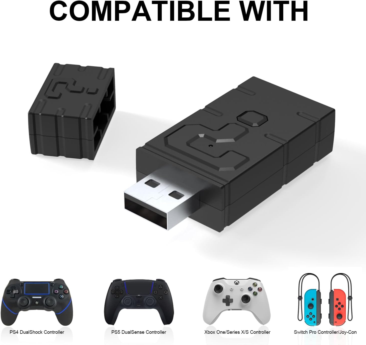 Wireless Adapter Compatible with Xbox(ONE/Series X/S)/ Switch/PS5 Controller for PC/Switch