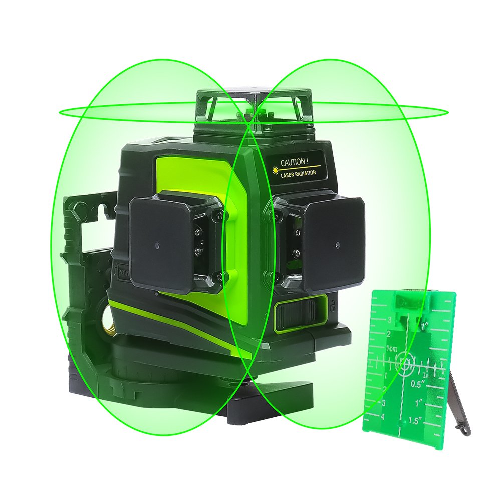 Amazon | Huepar 3x360° レーザー墨出し器 グリーン 緑色 レーザー