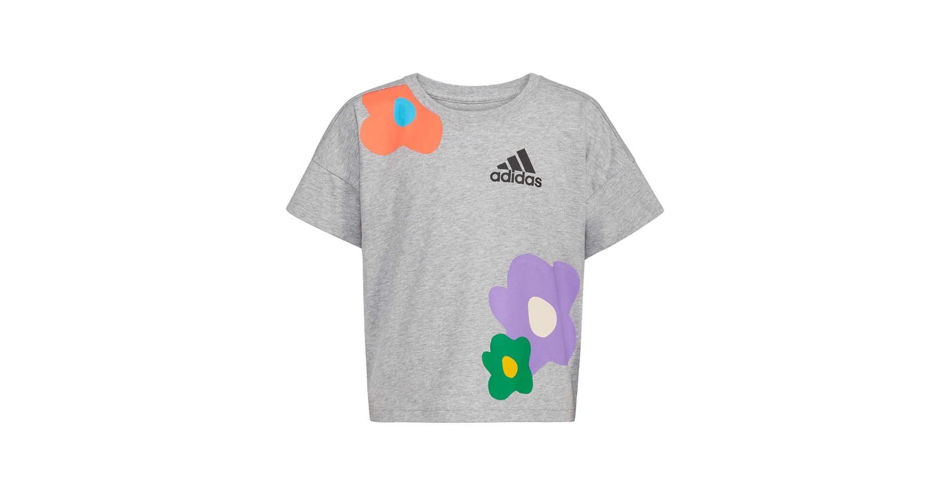 Amazon.com: adidas Girls' Toddler Short Sleeve Loose Boxy Tee