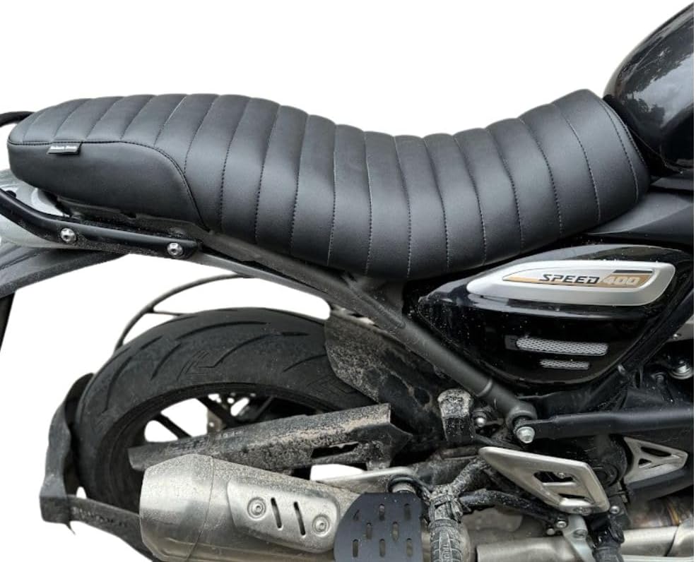 Compatible with Speed 400 Comfortable Low Rider Seat – Best for Rider and Pillion (Plug & Play)