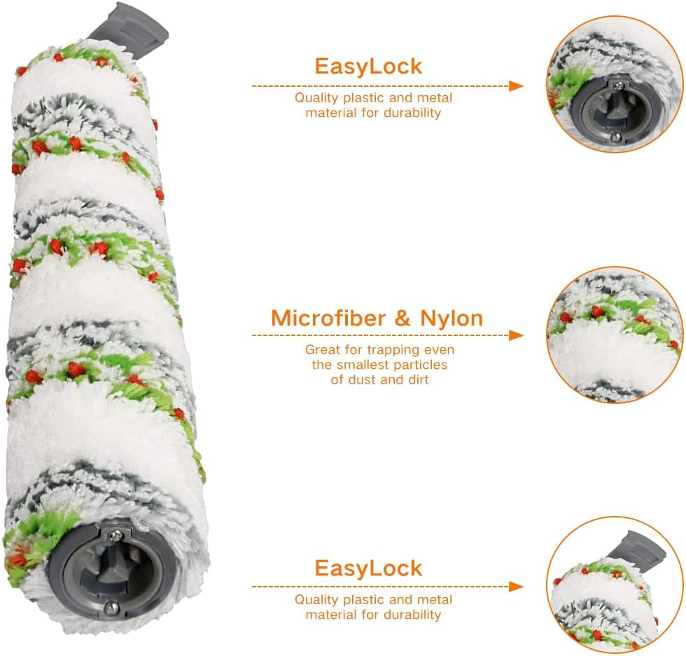 Brush Roller For Bissell CrossWave X7 Pet Pro 3011,3279,3055,3277 Multi-Surface All in One Wet-Dry Vacuum Cleaner and Filters (5)