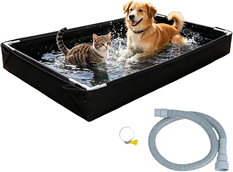 Portable Sandbox Outdoor Pool Enjoy Water Sand Fun For Kid Dogs Cats Pets