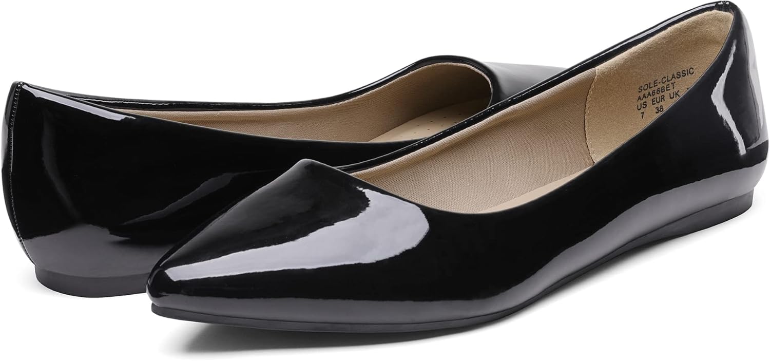 DREAM PAIRS Women's Dress Pointed Toe Flats Ballet Comfort Soft Slip On Casual Flat Shoes for Work Office Business - Image 5