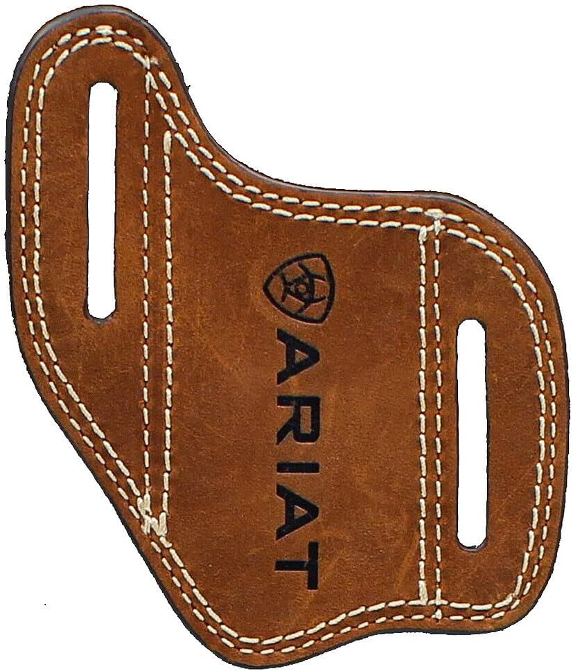Ariat Leather Knife Sheath Sleeve, Brown, One Size, Modern