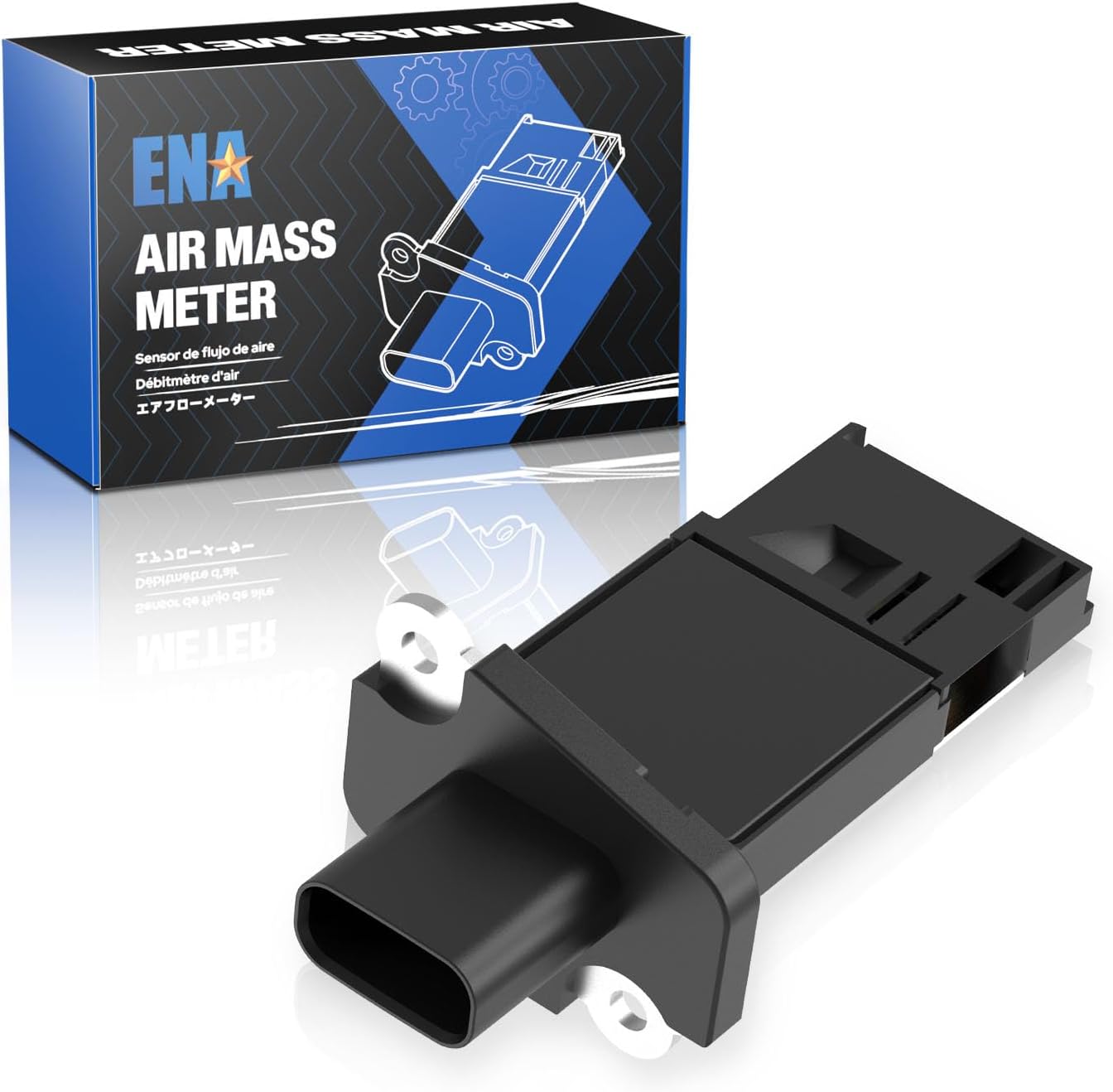 ENA Mass Air Flow Sensor Meter MAF Compatible with Ford F150 F250 E150 E250 Edge Escape Explorer Lincoln LS MKS Mazda 6 B3000 Mercury Mariner 2003-2015 Replacement for 3L3A-12B579-BA 3L3Z12B579BA