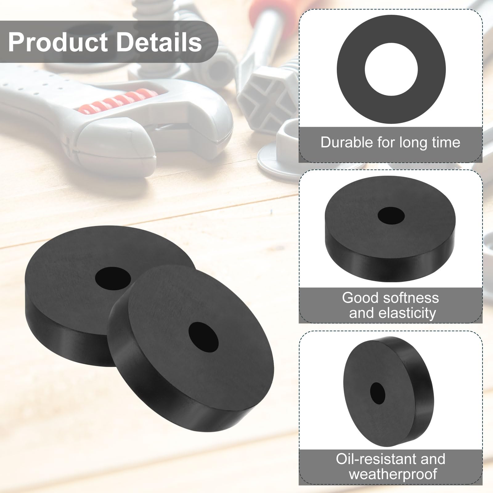 PATIKIL Multi Purpose Rubber Spacer - Image 3