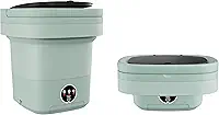Máquina de lavar portátil, mini lavadora dobrável de 11L para apartamentos, dormitórios, trailers e viagens, lavadora compacta de carga superior com cesta giratória e 3 modos de lavagem para pequenas