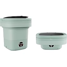 Portable Washing Machine, 11L Mini Folding Washer, Green